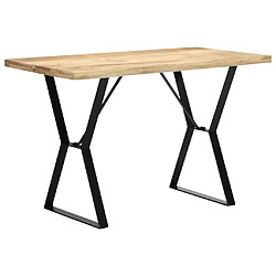 Maison Chic Table de salle à manger,Table à dîner 120x60x76 cm Bois solide de manguier -GKD99064