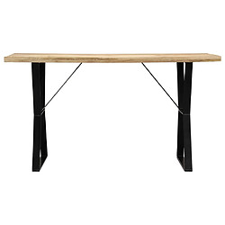 vidaXL Table à manger 140x80x76 cm Bois de manguier massif