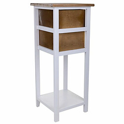 Table de Nuit Alexandra House Living Blanc 30 x 73 x 30 cm pas cher