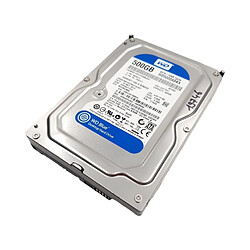 Disque Dur 500Go SATA 3.5 Western Digital Blue WD5000AAKX-08ERMA0 7200rpm 16Mo · Reconditionné 