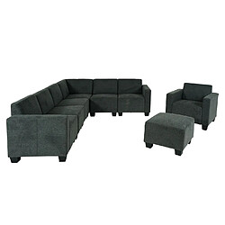 Avis Mendler Modular Sofa-System Ensemble de canapés Lyon 6-2, tissu/textile ~ gris anthracite