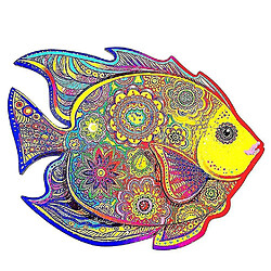 Universal Poisson arc-en-ciel puzzle puzzle en bois pour les enfants et les adultes 