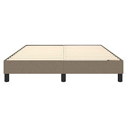 Acheter vidaXL Cadre de lit Taupe 140x190 cm Tissu