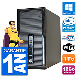 PC Tour HP ProDesk 400 G1 Intel G3220 RAM 16Go Disque Dur 1To Windows 10 Wifi - Occasion