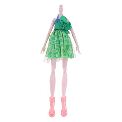 Poupée De Corps Nue Poupée Nue Mobile 12 Articulations + Robe et Chaussures pour Monster High Doll Enfant Cadeau - Vert