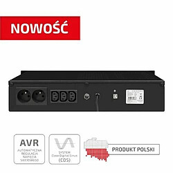 Avis Ever ECO Pro 1000 AVR CDS alimentation d'énergie non interruptible Interactivité de ligne 1000 VA 650 W 3 sortie(s) CA