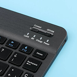 Acheter Clavier Bluetooth Rechargeable Portable 78 Touches Espagnol Pour Ordinateur De Bureau Noir