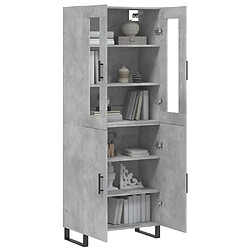 Avis Maison Chic Buffet,Meuble de Rangement,commode pour salon,Cuisine Gris béton 69,5x34x180 cm Bois d'ingénierie -MN49292