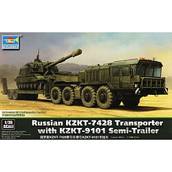 Trumpeter Maquette Camion Russian Kzkt-7428 Transporter With Kzkt-9101 Semi-trailer 