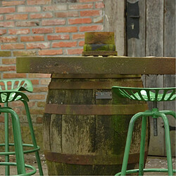 Acheter Esschert Design Tabouret avec assise de tracteur en métal Vert.