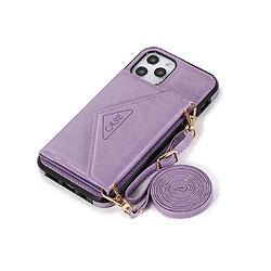 F66 Téléphone mobile Triangle Messenger Messenger Shell Shell Téléphone mobile Holster de portefeuille anti-goutte pour iPhone 12 mini