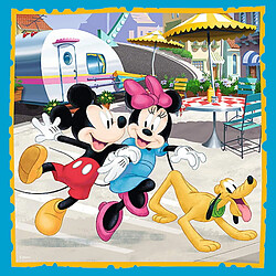 trefl- Puzzle 3 en 1 modèle Minnie&Mickey Mouse 20-36-50 pièces, 34846, Multicolore