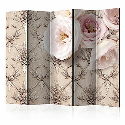 Paris Prix Paravent 5 Volets Romantic Beige 172x225cm 