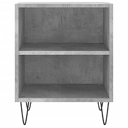 Acheter Maison Chic Table de chevet,Table de nuit,Table d'appoint pour salon gris béton 40x30x50 cm bois d'ingénierie -MN71915