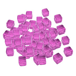 100pcs 10mm coloré dés jeux de société cube pour parti KTV jouets violet