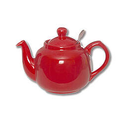 Théière en faïence avec filtre inox 1,1L rouge - Faience, Inox - Rouge - Bruno Evrard