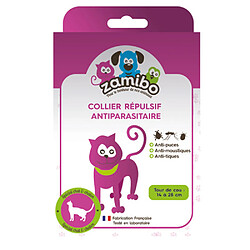 Zamibo Collier Répulsif Antiparasitaire Anti Tique Anti Puce Anti moustique pour Chat