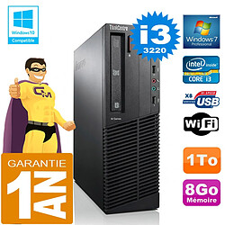 PC Lenovo M92p SFF Core I3-3220 Ram 8Go Disque 1 To Graveur DVD Wifi W7 - Occasion