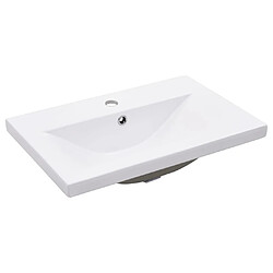 Acheter vidaXL Cadre de lavabo de salle de bain vasque à encastrer Noir Fer