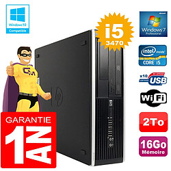 PC HP Compaq 8300 SFF Core I5-3470 Ram 16Go Disque 2 To Graveur DVD Wifi W7 - Occasion