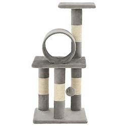 Avis Arbre à chat avec griffoirs,niche pour chat en sisal 65 cm Gris -MN58902