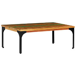 vidaXL Table basse 100x60x35 cm Bois de récupération solide