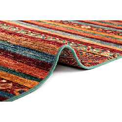 Vidal Tapis de laine 216x155 multicolore Torkman pas cher