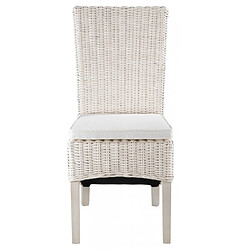 Lot de 2 Chaises en Demi Kubu Blanc KosyForm