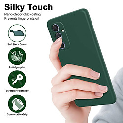 Htdmobiles Coque pour Samsung Galaxy A55 5G - housse etui silicone gel fine + film ecran - VERT