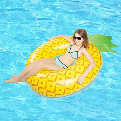 Wewoo Bouée Anneau de natation gonflable ananas gonflable, taille gonflée: 155 x 95cm 