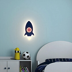 Universal Personnalité créative Simple Children's Rocket Three -Color Wall Lampe 