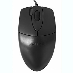 A4Tech OP-620D Souris USB Optique 800 DPI Ambidextre Noir - Souris (Ambidextre, Optique, USB, 800 DPI, Noir) 