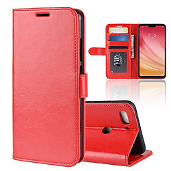 Etui en PU rouge pour votre Xiaomi Mi 8 Lite/Mi 8 Youth (Mi 8X) 