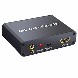 Universal Adaptateur audio à arc en aluminium 192 kHz Extracteur audio Convertisseur audio numérique analogique DAC Coaxial RCA 3.5mm Sortie