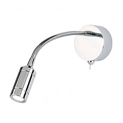 Searchlight Applique/liseuse LED, chrome Matèriau : ChromeHauteur en Cm : 24Largeur en Cm : 7Profondeur en Cm : 29Type d'ampoules : LEDPuissance : 1WAmpoules incluses : OuiTempérature de couleur LED