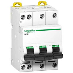 disjoncteur - schneider dt40 - 3 phases + neutre - 20 ampères - courbe c - schneider electric a9n21066 