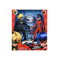 Playmates Un ensemble de figurines Miraculous Ladybug et Cat Noir 