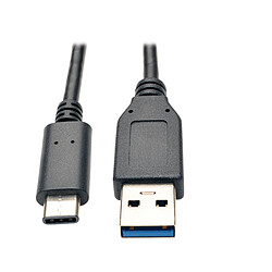 Tripp Lite U428-003 USB cable Tripp Lite U428-003 câble USB 0,91 m USB 3.2 Gen 2 (3.1 Gen 2) USB C USB A Noir