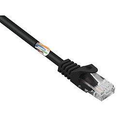 Basetech RJ45 CAT 5e U/UTP 15.00 m noir avec cliquet dencastrement