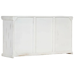 Acheter Maison Chic Buffet,Meuble de Rangement,commode pour salon,Cuisine Blanc 140x40x74 cm Bois de manguier massif -MN64896