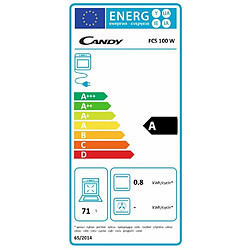 Four intégrable 71l 60cm a blanc - fcs100w - CANDY