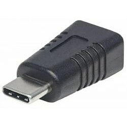 Arte Video Manhattan 354677 adaptateur et connecteur de câbles USB C USB Mini-B Noir (USB-C TO MINI-B 3.1 ADAPTER- - M/F BLACK POLYBAG)