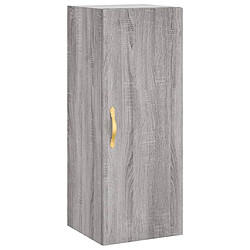 Maison Chic Armoire murale,Meuble de Rangement pour salon,cuisine sonoma gris 34,5x34x90 cm -MN38858