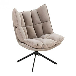 Inside 75 Fauteuil relax pivotant PIETRA tissu gris clair