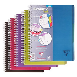 Clairefontaine Cahier spirale Linicolor Evolutiv'book A4+ 22,5 x 29,7 cm petits carreaux 180 pages Cahier spirale Linicolor Evolutiv'book A4+ 22,5 x 29,7 cm petits carreaux 180 pages - Assorties - CLAIREFONTAINE