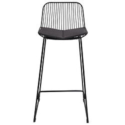 Acheter Beliani Tabouret de bar Set de 2 Métal Noir PENSACOLA