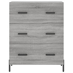 Maison Chic Buffet,Meuble de Rangement,commode pour salon,Cuisine sonoma gris 69,5x34x90 cm bois d'ingénierie -MN26095 pas cher