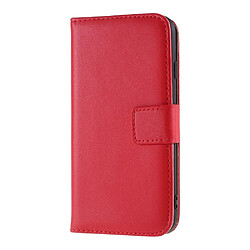 Avis Etui en cuir véritable avec support rouge pour votre Apple iPhone 8/7