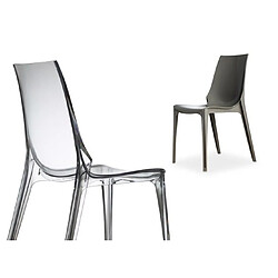 Acheter Scab Chaise Lot de 2 chaises Vanity tranparent fumé