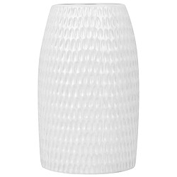 Beliani Vase décoratif LINZI Céramique 25 cm Blanc